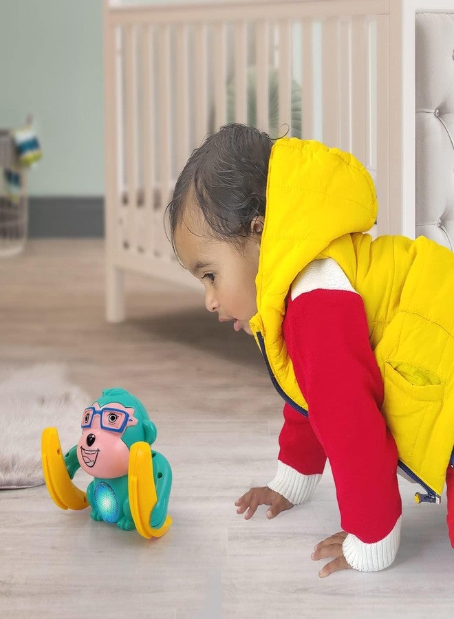AZE Enterprises Voice Control Dancing and Spinning Rolling Tumbling Monkey Sound Toy for Kid with Flashing Light & Dynamic Sound - Image 4